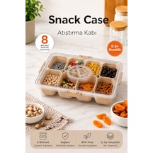 Bölmeli Atıştırma Kabı Kahvaltılık Çok Amaçlı Organizer Bej - 865604196 Bej