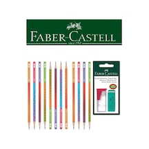 Faber-castell 12'li Smotthie Kurşun Kalem Ve Kutulu Kalemtıraş+silgi Seti Blister Karışık11