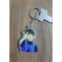 Owl Bag Blue Lock Meguru Bachira Anime Desenli Acrylic Anahtarlık Çanta Süsü Çok Renkli