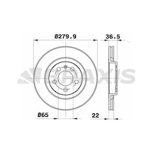 Skoda Rapid Fren Diski On 2012-2018 Braxıs Ae0033 2adettir