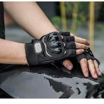 MOONRIDER Motosiklet Eldiveni Yarım Kesik Parmak Motorcu Eldiveni Korumalı