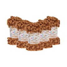 Alize Puffy El Örgü Ipliği 5'li Paket 179 Deve Tüyü 100 Gr 9 Mt Parmak Örgü Ipi 769857338217