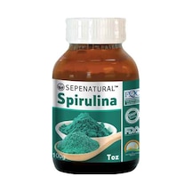 Sepe Natural Spirulina Toz Yosun Mavi Yeşil Alg Bitkisel Protein Vegan Cam Şişe 100 G