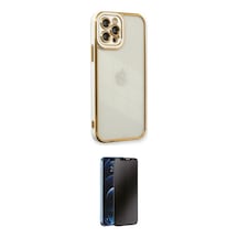 Cep Apple Uyumlu İphone 12 Pro Kılıf Çekirdek Klasik Serisi İkili Koruma Seti Najmaddin Yeşil