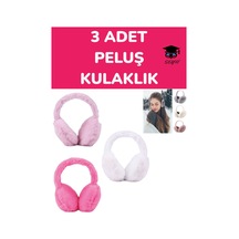 3 Adet Peluş Kulaklık Cr-3550