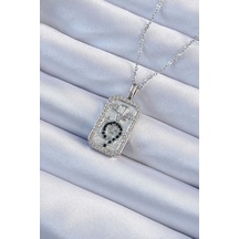 316l Çelik Zincir Gümüş Renk Zirkon Taşlı Minimal Papatya Figürlü Tarot Kolye - Tj-bko9224