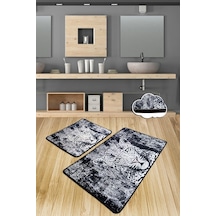 Tıger 2 Li Set Banyo Halısı Paspas Yıkanabilir Çok Renkli