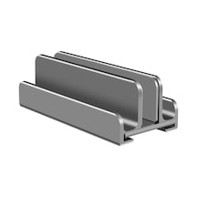 Alüminyum Alaşım Laptop Tablet Telefon Depolama Standı, Renk: L402 Üç Yuva Gri , Size:l402 Three Slots Gray