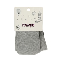 Panço Kız Çocuk Cotton Gri Külotlu Çorap