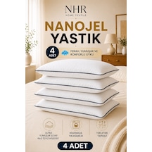 %100 Nanojel Elyaf Dolgulu Uyku Yastığı / 50x70 1200gr / 4 Adet