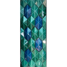 Armada Çini 12,5x25 Cm Yeşil Diamond Piramit Altıgen Çini Seramik