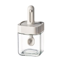 Suntek Mutfak Malzemeleri Mini Baharat Kavanozu Şeffaf Gri