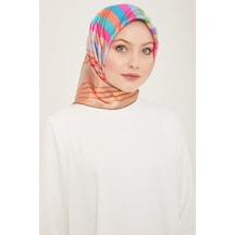 Armine Sura İpek Eşarp 24ya9107 05 - Desenli