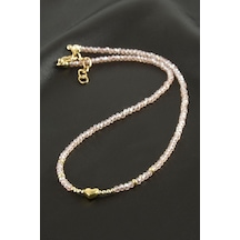 Zenviac456 Karışık Kristal Kolye 1 Adet Zenviac45678 Pembe