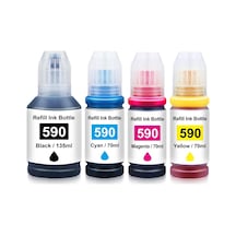B-t Uyumlu Mürekkep Şişesi Yedek Ecotank Canon Gı-590 Gı 590 İçin Canon Pıxma G1400 G1500 G1510