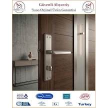 Sofuoğlu Nil Aynalı Kapı Kolu - Nikel Saten - Wc Banyo - Sol