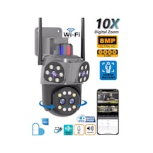Mpia Orino 4 Lens 10x Zoom 8mp 360 Görüş Hareketli Waterproof Gece Görüş Sesli Görüşme Akıllı Kamera