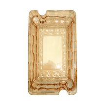 Premiumquality Gold Şeffaf Kristal Desenli İkili Puro Küllüğü - Tr9750