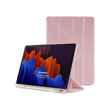 Samsung Galaxy Tab S10 Ultra X920 Kılıf Origami Pencil Rose Gold Galaxy Tab S10 Ultra X920 İle Uyumlu Kılıf - Rose Gold