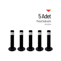 5'li Metal Delinatör, Metal Duba Seti 45 X 9 Cm-3637
