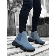 Boa Ba0444 Bağcıksız Rahat Yüksek Taban Füme Erkek Spor Yarım Bilek Bot Çok Renkli