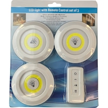 Powerlux 3'lü Çok Fonksiyonlu LED Işık Set Uzaktan Kumandalı