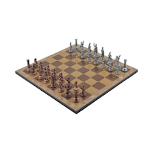 Gifthome Metal Satranç Takımı-seti orta roma antik rustik Ceviz D