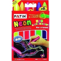 Fatih Mum Boya Wax Crayons Neon 6lı
