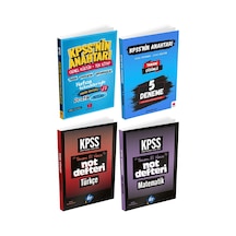2026 Kpss'nin Anahtarı Genel Yetenek Genel Kültür Pratik Notlar Seti Ve 5'li Gygk Deneme 4 Kitap