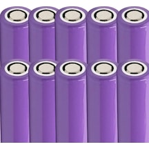 10 Adet 3.7v Şarjlı 18650 Lityum Pil 1200mah 34gr Şarj Edilebilir