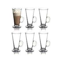 Paşabahçe 55861 Colombian Kulplu Latte Bardak 263cc - 6 Adet