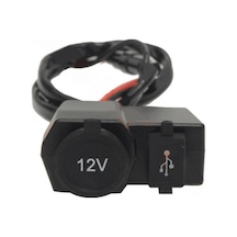 Motosiklet Usb Şarj Cihazı Ve Çakmaklık Mnr