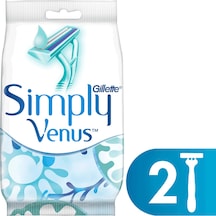 Gillette Simply Venus 2 Kullan At Kadın Tıraş Bıçağı 2 Adet