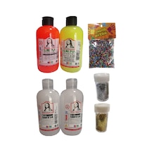Slime Slaym Yapma Seti 250Ml 4 Adet + Toz Sim 2 Adet + Köpük N11.163