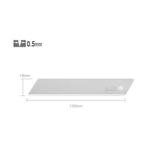 Olfa Lb-sol-10 Standart Tek Gövdeli Kırımsız Geniş Maket Bıçağı Yedeği 10 Lu