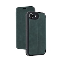 Apple iPhone  Uyumlu,  16e Kılıf Flip Cover - Koyu Yeşil