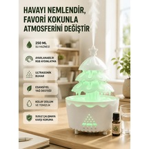 250 Ml Şans Ağacı Ha Nemlendirici Çok Renkli Işıklı Aroma Cihazı