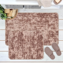Soft Wellsoft Banyo Paspası - Bej - 60x100 Cm + 50x60 Cm Renkli