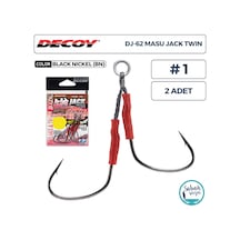 Decoy Dj-62 Masu Jack Twin Çiftli Asist İğnesi 1 2 Adet