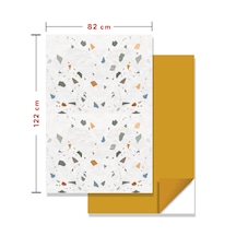 Kendinden Yapışkanlı Mermer Desenli Panel Renkli Terrazzo Desen 82x122 Cm 5 Adet 5 M2
