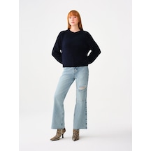 LOFT Straight Regular Fit Kadın Pantolon Lf2034368 Q1.v1 Denim