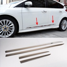 Ford Focus 2012-2017 Yan Kapı Çıtası Paslanmaz Çelik 4 Prç