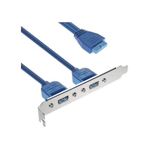 Koodmax 19 Pin Usb 3.0 Arka Pci Panel Braketi 2 Port Çoklayıcı Kablo