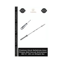 Premium Vücut Geliştirme Aracı Fitness Aleti Kuvvet Antrenmanı Ob-72" 183 Cm Olimpik Bar Çok Renkli