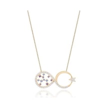 Diamond Line-Gülaylar - Sarı Altın 14 Ayar Sonsuzluk Kolye N11.25293
