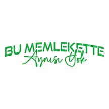 Bu Memlekette Aynısından Yok Sticker 17x17 Cm Yeşil