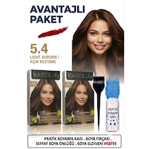 Sea Color Set Saç Boyası 5.4 Açık Kestane 2 Li 2 Kutu+pratik Boya Kabı