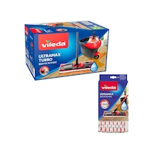 Vileda Ultramax Turbo Pedallı Temizlik Seti + Yedek Paspas