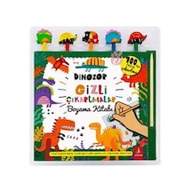 Dinozor Gizli Çıkartmalar Boyama Kitabı