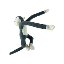 Pelüş Maymun Sevimli Sarılan Maymun Gri 50 Cm